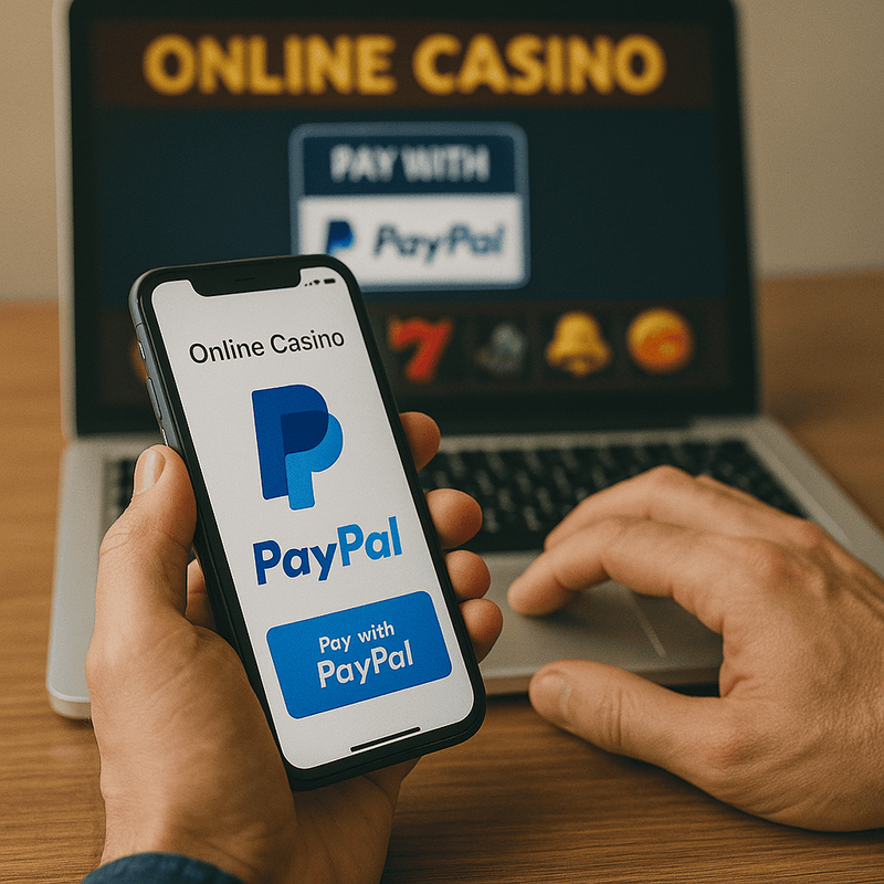 Zahlungsmethoden wie PayPal im Online Casino auf Smartphone und Laptop